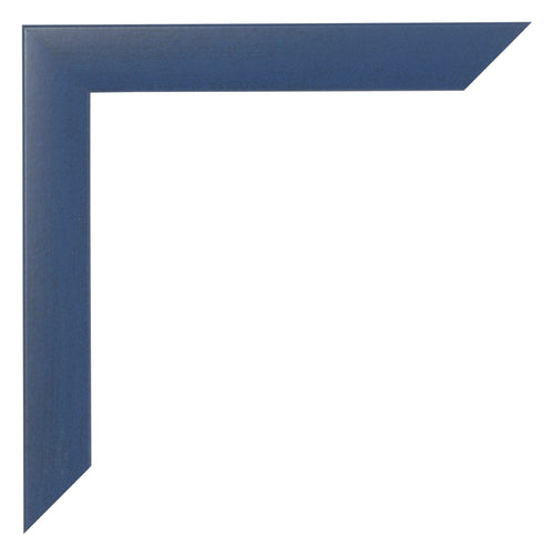 Cadre Photo 20x20cm Bleu Fonce Patine MDF Pisa Detail Coin | Yourdecoration.fr