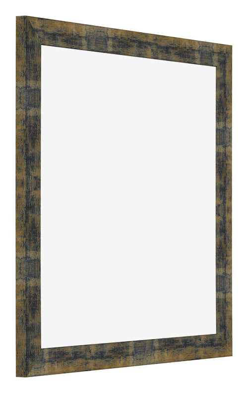 Cadre Photo 20x20cm Bleu Or Melange MDF Pisa De Face Oblique | Yourdecoration.fr