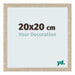 Cadre Photo 20x20cm Chêne Sonoma MDF Bologna De Face Mesure | Yourdecoration.fr