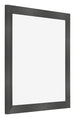 Cadre Photo 20x20cm Noir Argent Poli MDF Pisa De Face Oblique | Yourdecoration.fr