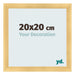 Cadre Photo 20x20cm Or Vintage MDF Pisa De Face Mesure | Yourdecoration.fr