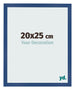 Cadre Photo 20x25 cm Bleu Fonce MDF Bologna De Face Mesure | Yourdecoration.fr