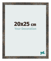 Cadre Photo 20x25 cm Metal Oxyde MDF Bologna De Face Mesure | Yourdecoration.fr