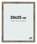 Cadre Photo 20x25 cm Metal Vintage MDF Bologna De Face Mesure | Yourdecoration.fr