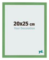 Cadre Photo 20x25 cm Vert MDF Bologna De Face Mesure | Yourdecoration.fr