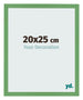 Cadre Photo 20x25 cm Vert MDF Bologna De Face Mesure | Yourdecoration.fr