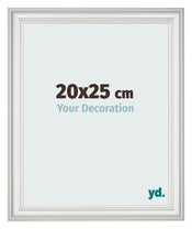 Cadre Photo 20x25cm Blanc Patine MDF Lazio De Face Mesure | Yourdecoration.fr