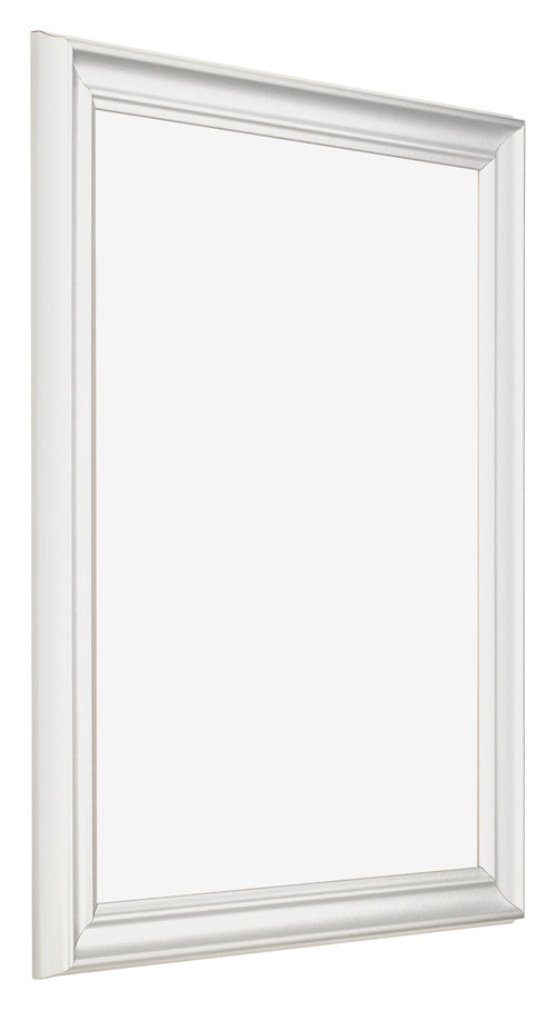 Cadre Photo 20x25cm Blanc Patine MDF Lazio De Face Oblique | Yourdecoration.fr