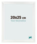 Cadre Photo 20x25cm Blanc Vintage MDF Pisa De Face Mesure | Yourdecoration.fr