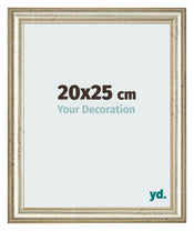 Cadre Photo 20x25cm Brillance Metallique MDF Lazio De Face Mesure | Yourdecoration.fr