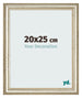 Cadre Photo 20x25cm Brillance Metallique MDF Lazio De Face Mesure | Yourdecoration.fr