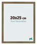 Cadre Photo 20x25cm Bronze Décor MDF Bologna De Face Mesure | Yourdecoration.fr