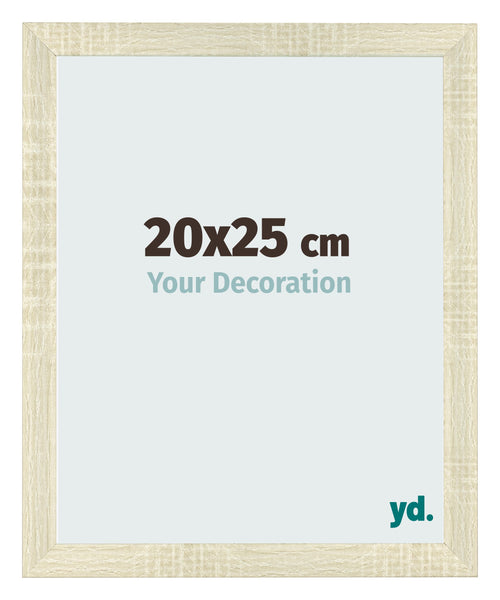 Cadre Photo 20x25cm Chene Sonoma MDF Pisa De Face Mesure | Yourdecoration.fr