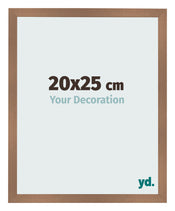 Cadre Photo 20x25cm Cuivre Décor MDF Bologna De Face Mesure | Yourdecoration.fr