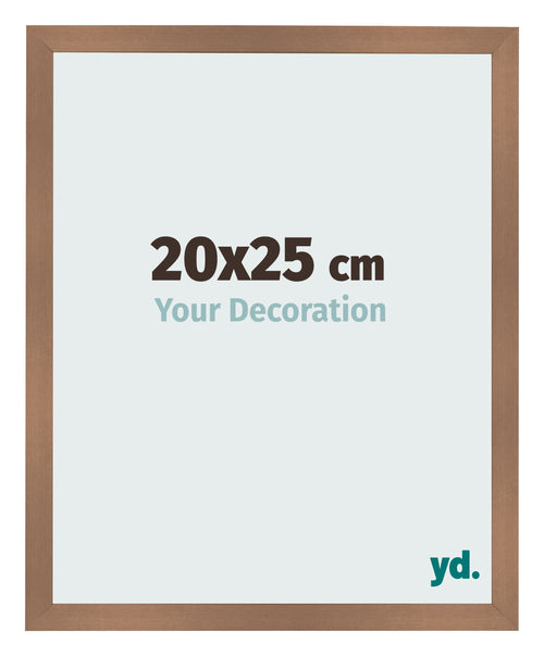Cadre Photo 20x25cm Cuivre Décor MDF Bologna De Face Mesure | Yourdecoration.fr