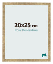 Cadre Photo 20x25cm Or Antique MDF Bologna De Face Mesure | Yourdecoration.fr