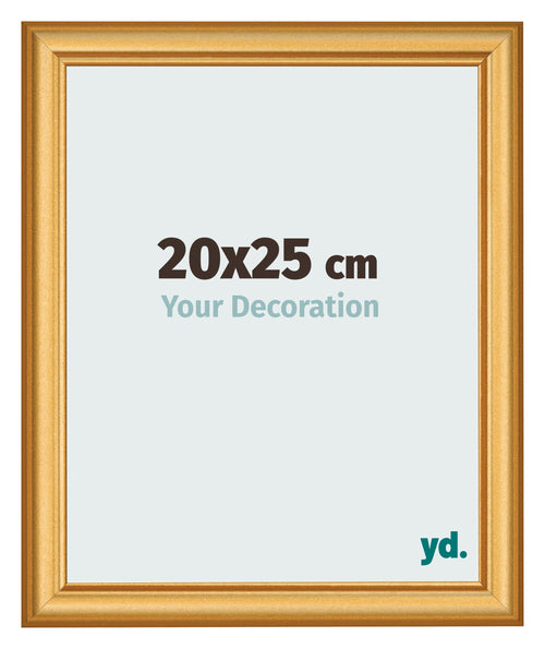 Cadre Photo 20x25cm Or Mat MDF Lazio De Face Mesure | Yourdecoration.fr