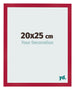 Cadre Photo 20x25cm Rouge MDF Bologna De Face Mesure | Yourdecoration.fr