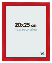Cadre Photo 20x25cm Rouge MDF Pisa De Face Mesure | Yourdecoration.fr