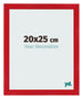 Cadre Photo 20x25cm Rouge MDF Pisa De Face Mesure | Yourdecoration.fr