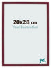 Cadre Photo 20x28 cm Vin Rouge Patine MDF Bologna De Face Mesure | Yourdecoration.fr