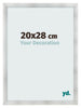 Cadre Photo 20x28cm Aluminium Brosse MDF Pisa De Face Mesure | Yourdecoration.fr