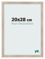 Cadre Photo 20x28cm Chene Rustique MDF Pisa De Face Mesure | Yourdecoration.fr