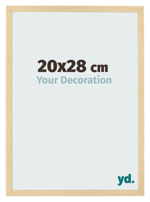 Cadre Photo 20x28cm Hêtre Décor MDF Bologna De Face Mesure | Yourdecoration.fr