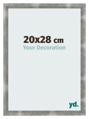 Cadre Photo 20x28cm Metal Vintage MDF Pisa De Face Mesure | Yourdecoration.fr