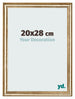 Cadre Photo 20x28cm Or Antique MDF Lazio De Face Mesure | Yourdecoration.fr