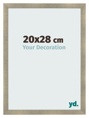 Cadre Photo 20x28cm Or Vintage MDF Pisa De Face Mesure | Yourdecoration.fr