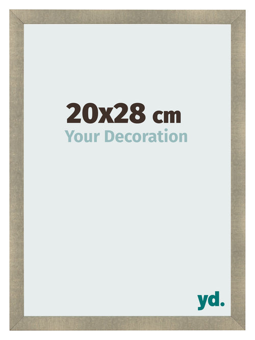 Cadre Photo 20x28cm Or Vintage MDF Pisa De Face Mesure | Yourdecoration.fr