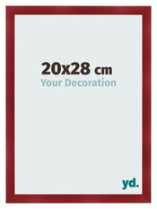 Cadre Photo 20x28cm Vin Rouge Patine MDF Pisa De Face Mesure | Yourdecoration.fr