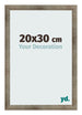 Cadre Photo 20x30 cm Metal Vintage MDF Bologna De Face Mesure | Yourdecoration.fr
