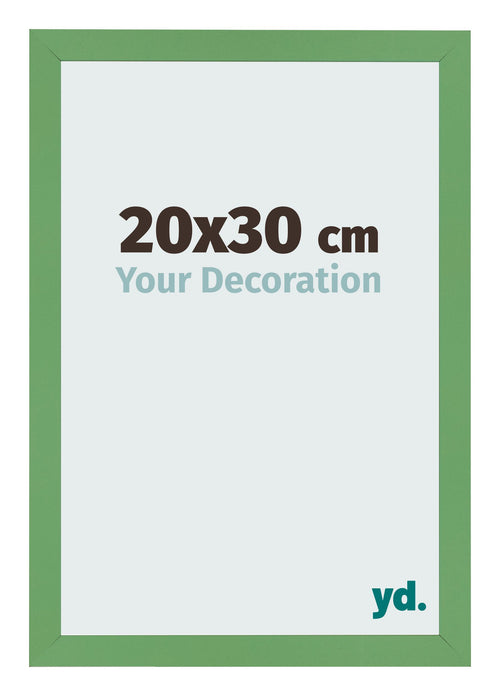 Cadre Photo 20x30 cm Vert MDF Bologna De Face Mesure | Yourdecoration.fr