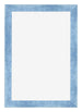 Cadre Photo 20x30cm Bleu Brillant Patine MDF Pisa De Face | Yourdecoration.fr