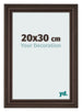 Cadre Photo 20x30cm Chene Fonce MDF Lazio De Face Mesure | Yourdecoration.fr