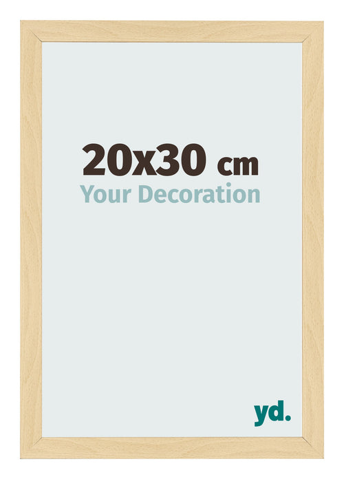Cadre Photo 20x30cm Hêtre Décor MDF Bologna De Face Mesure | Yourdecoration.fr