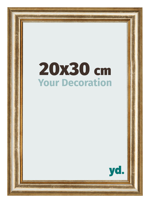 Cadre Photo 20x30cm Or Antique MDF Lazio De Face Mesure | Yourdecoration.fr