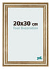 Cadre Photo 20x30cm Or Antique MDF Lazio De Face Mesure | Yourdecoration.fr