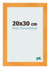 Cadre Photo 20x30cm Orange MDF Pisa De Face Mesure | Yourdecoration.fr