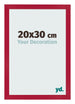 Cadre Photo 20x30cm Rouge MDF Bologna De Face Mesure | Yourdecoration.fr