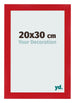 Cadre Photo 20x30cm Rouge MDF Pisa De Face Mesure | Yourdecoration.fr