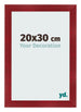 Cadre Photo 20x30cm Vin Rouge Patine MDF Pisa De Face Mesure | Yourdecoration.fr