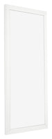 Cadre Photo 20x40cm Blanc Brillant MDF Bologna De Face Oblique | Yourdecoration.fr