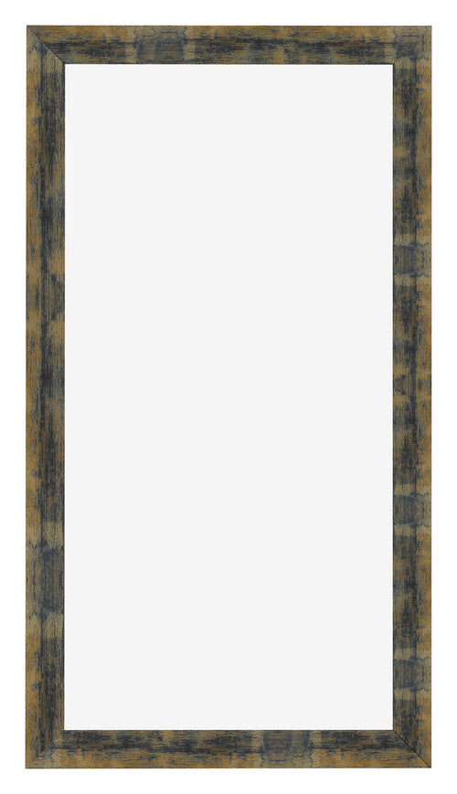 Cadre Photo 20x40cm Bleu Or Melange MDF Pisa De Face | Yourdecoration.fr