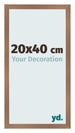 Cadre Photo 20x40cm Cuivre Décor MDF Bologna De Face Mesure | Yourdecoration.fr