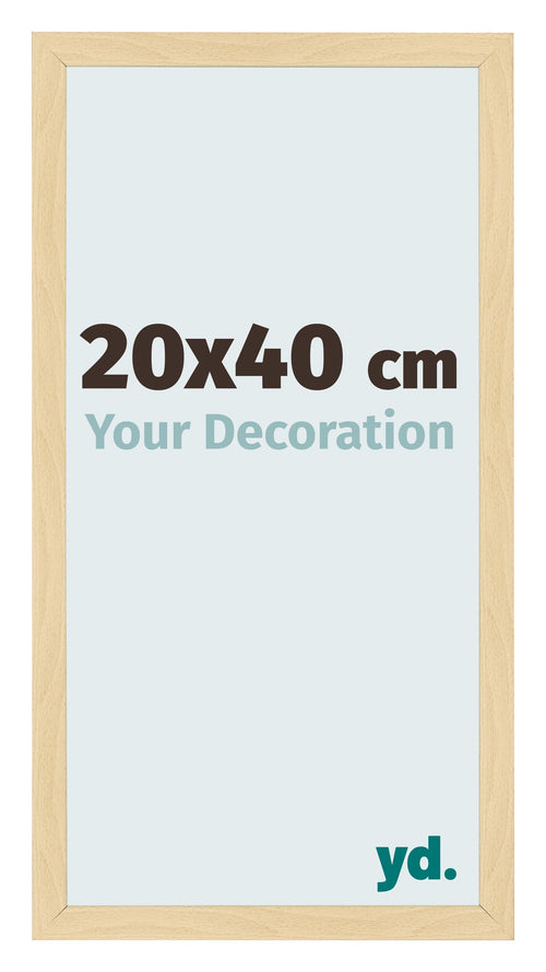 Cadre Photo 20x40cm Hêtre Décor MDF Bologna De Face Mesure | Yourdecoration.fr