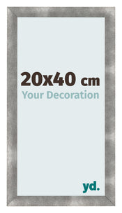 Cadre Photo 20x40cm Metal Vintage MDF Pisa De Face Mesure | Yourdecoration.fr