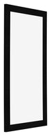Cadre Photo 20x40cm Noir Argent Poli MDF Pisa De Face Oblique | Yourdecoration.fr
